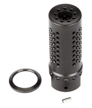Spikes Tactical Dynacomp Extreme .308 Muzzle Brake, 5/8x24 Threads, Black Melonite Stainless