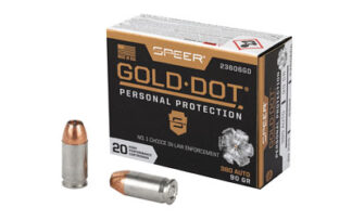 Speer Gold Dot .380 ACP 90 Grain Hollow Point 20 Rounds