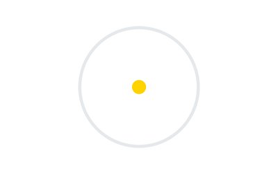 Holosun ARO 1x Enclosed Red Dot, 2 MOA Gold Dot, Black