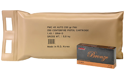 PMC Bronze .45 ACP 230 Grain Full Metal Jacket (FMJ)