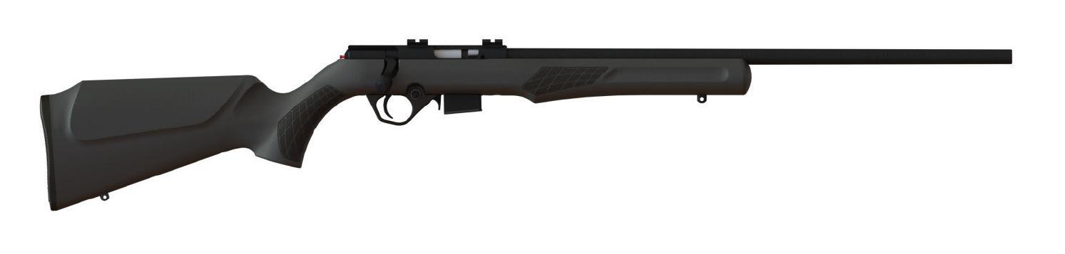 Rossi RB22M .22 Magnum Bolt Action Rifle, 21 in Barrel, 5+1, Matte Black