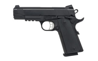 Tisas 1911 Carry B45R .45 ACP 4.25 in Semi-Auto, 8 Rounds, Black Cerakote, Novak Sights