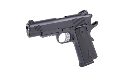 Tisas 1911 Carry B45R .45 ACP 4.25 in Semi-Auto, 8 Rounds, Black Cerakote, Novak Sights