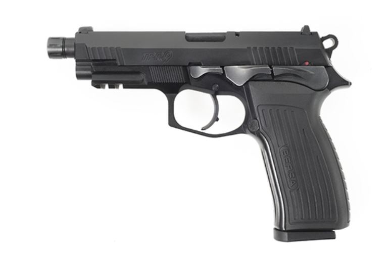 Bersa TPR9 9mm Double-Action/Single-Action, 4.25 in Threaded Barrel, 17+1, Matte Black