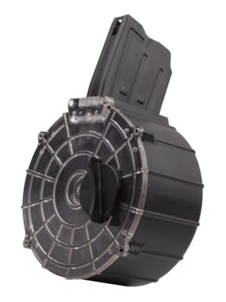 Derya DY12 12 Gauge 21-Round Drum Magazine, Black