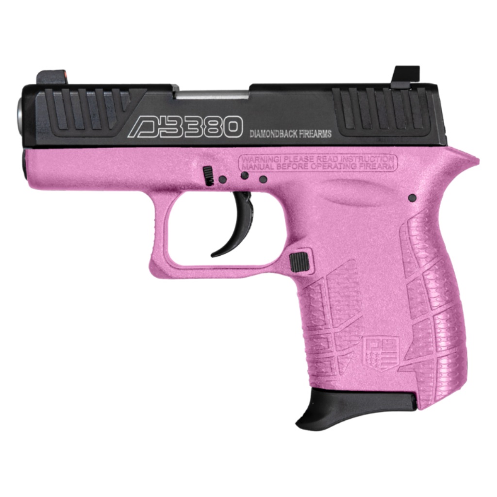 Diamondback DB380 Gen 4 Striker-Fired Semi-Auto Pistol, .380 ACP, 2.8 in Barrel, Pink, 6+1