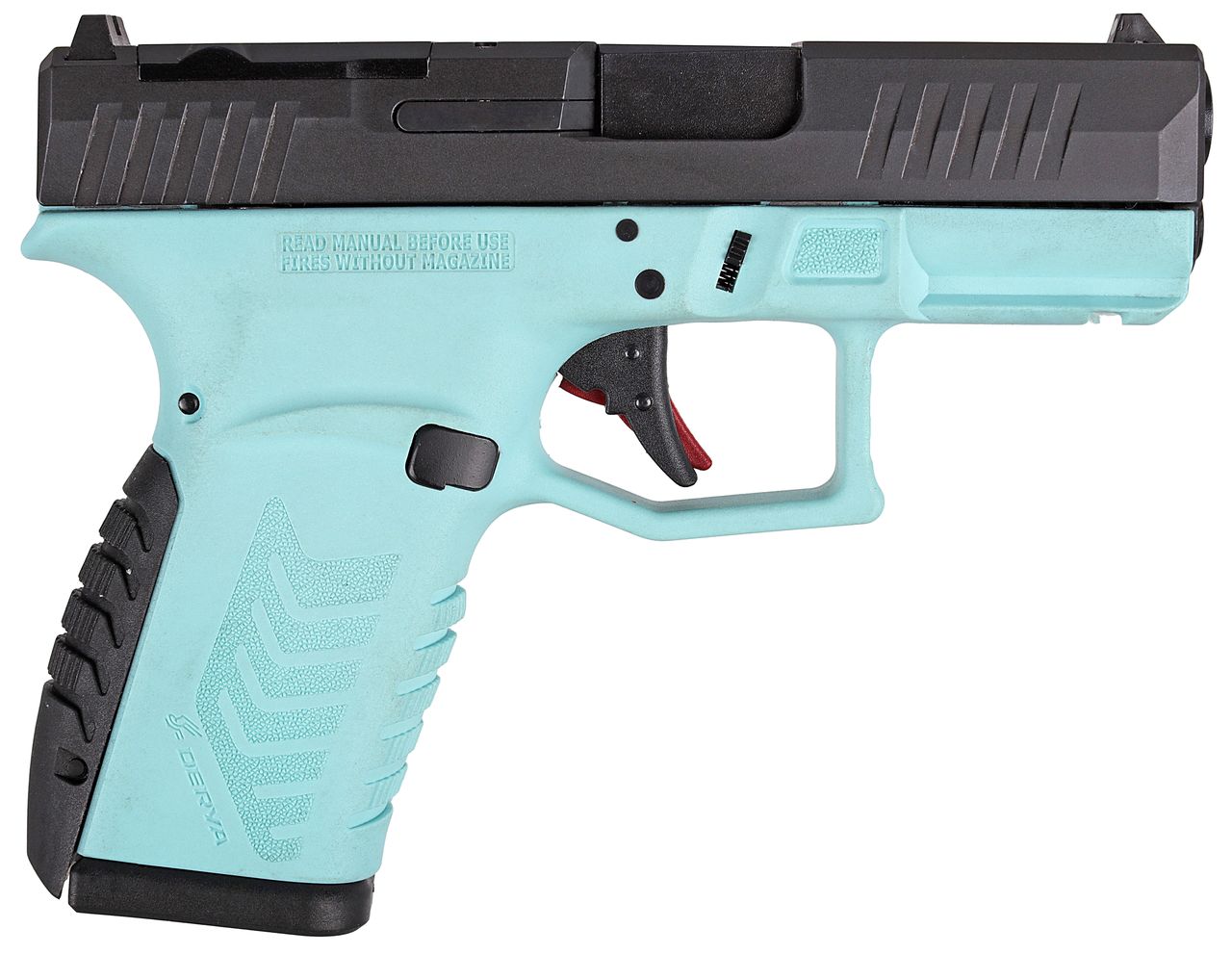 Derya DY9Z 9mm Striker-Fired Semi-Auto Pistol, 3.5 in Barrel, Blue/Black, 15+1 Rounds