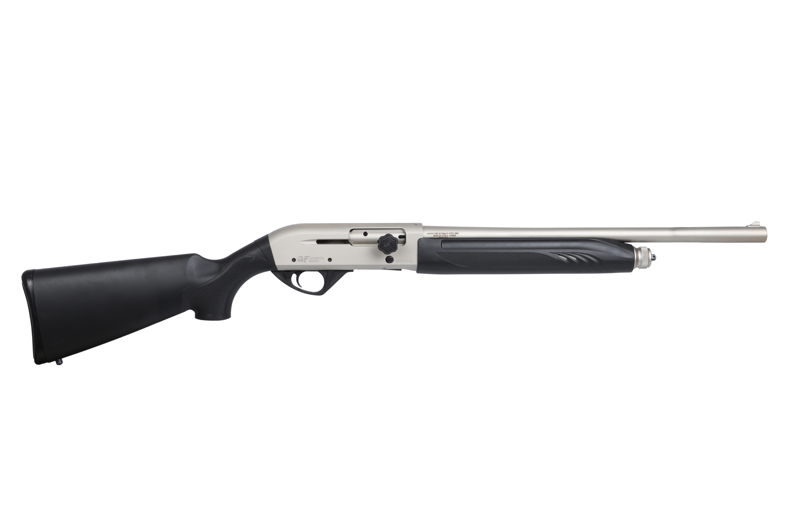 GForce Arms GF1 12 Gauge Semi-Auto 18.5 in Barrel 4+1 Nickel Nickel Steel Receiver/Fixed Sights
