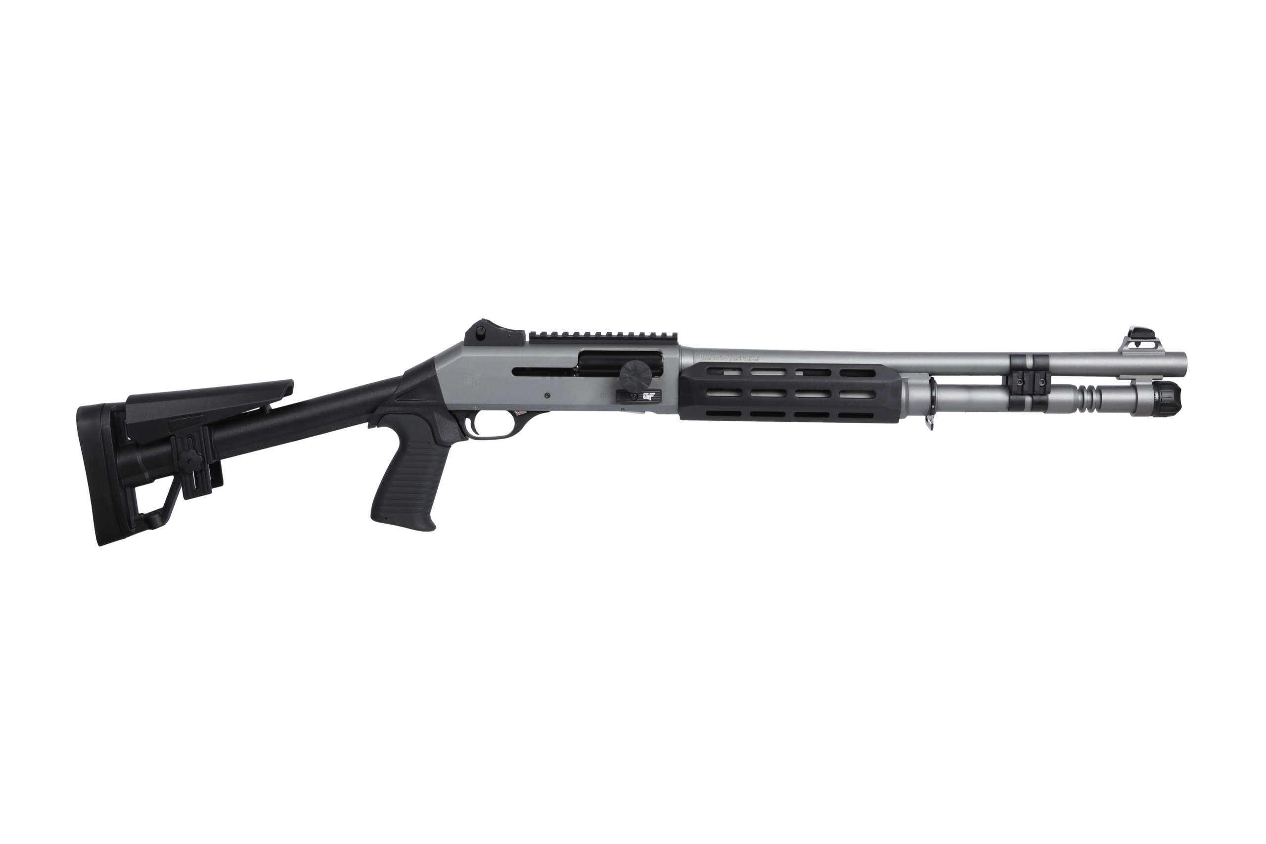 GForce Arms GF4 12 Gauge 18.5 in Semi-Auto Shotgun, 5+1 Rounds, Gray/Black, M-LOK