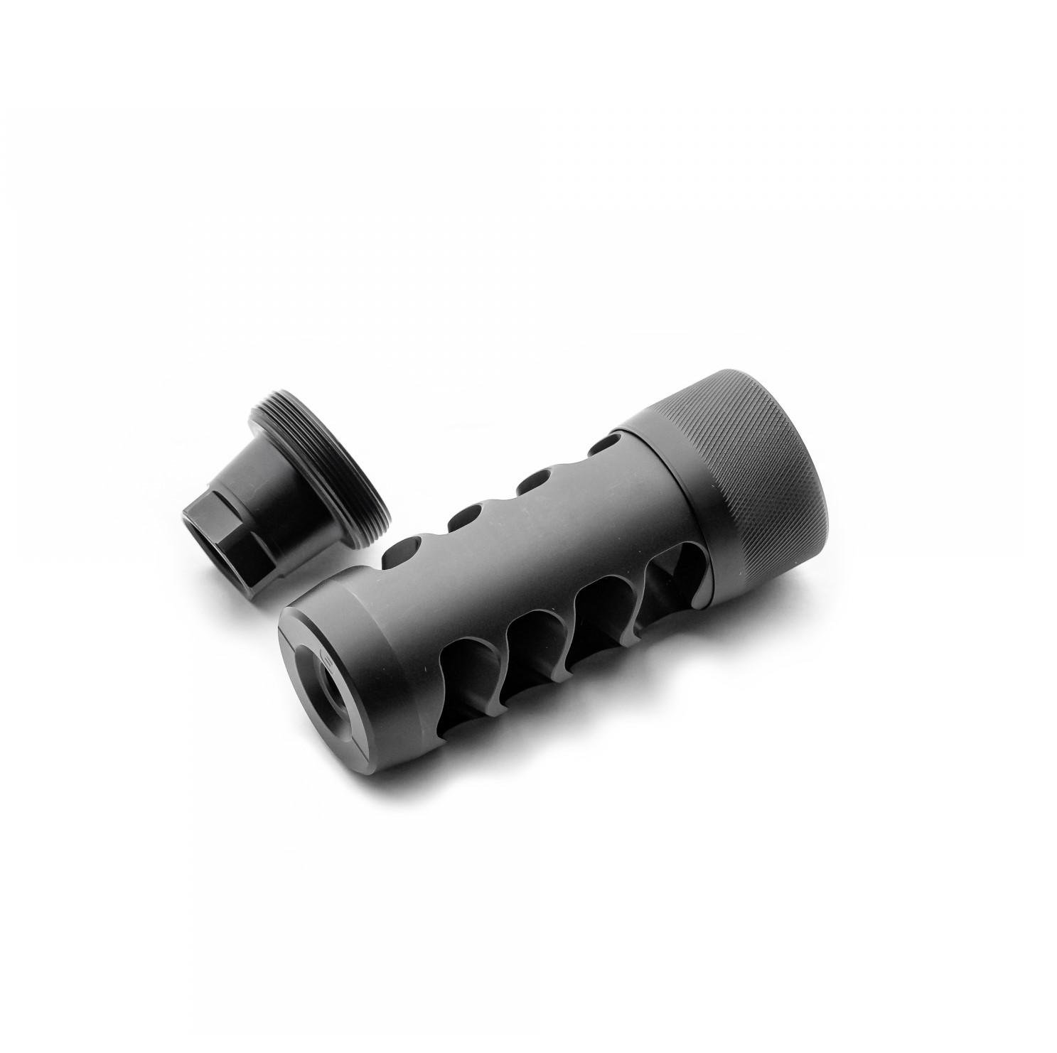 Area 419 Hellfire Match Self-Timing Muzzle Brake 30 Cal 5/8-24 Black Nitride