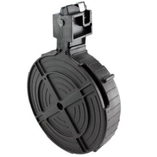 American Tactical (ATI) German Sports Rotary Drum Magazine, .22 LR, Ruger 10/22, 110-Round, Black Polymer