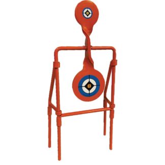 Do All Outdoors Double Blast Double Paddle Spinner Targets, Orange Powder Coat, 9mm to 30.06