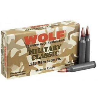 Wolf Ammunition Wolf Military Classic .223 Rem 55 gr FMJ Centerfire Rifle Ammunition