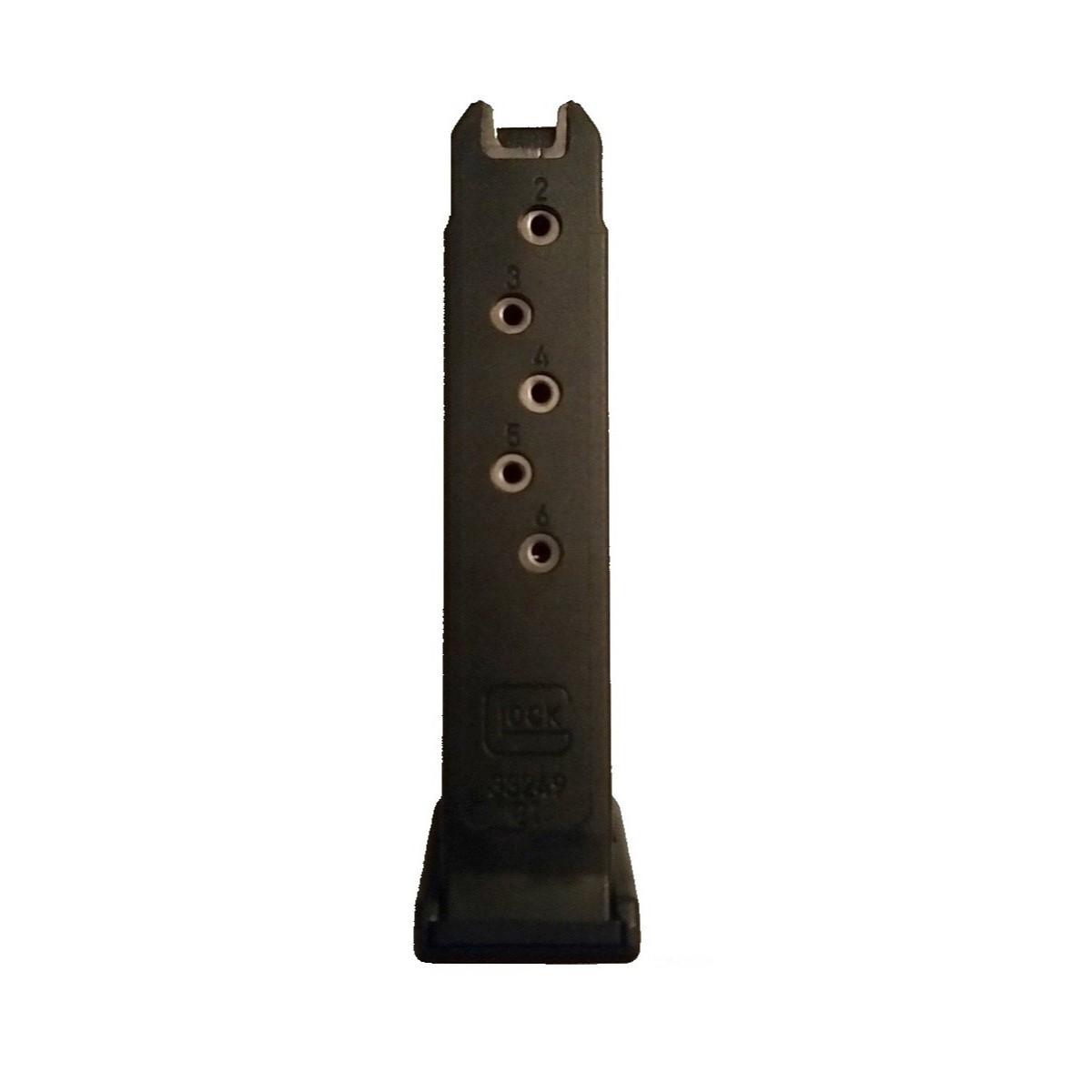 Glock Model 42 .380 Auto 6-Round Magazine, Black Polymer