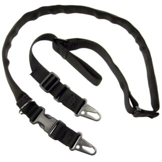 Military Products TacShield Warrior 2n1 Sling 1.25 in Black with HK Snap Hooks