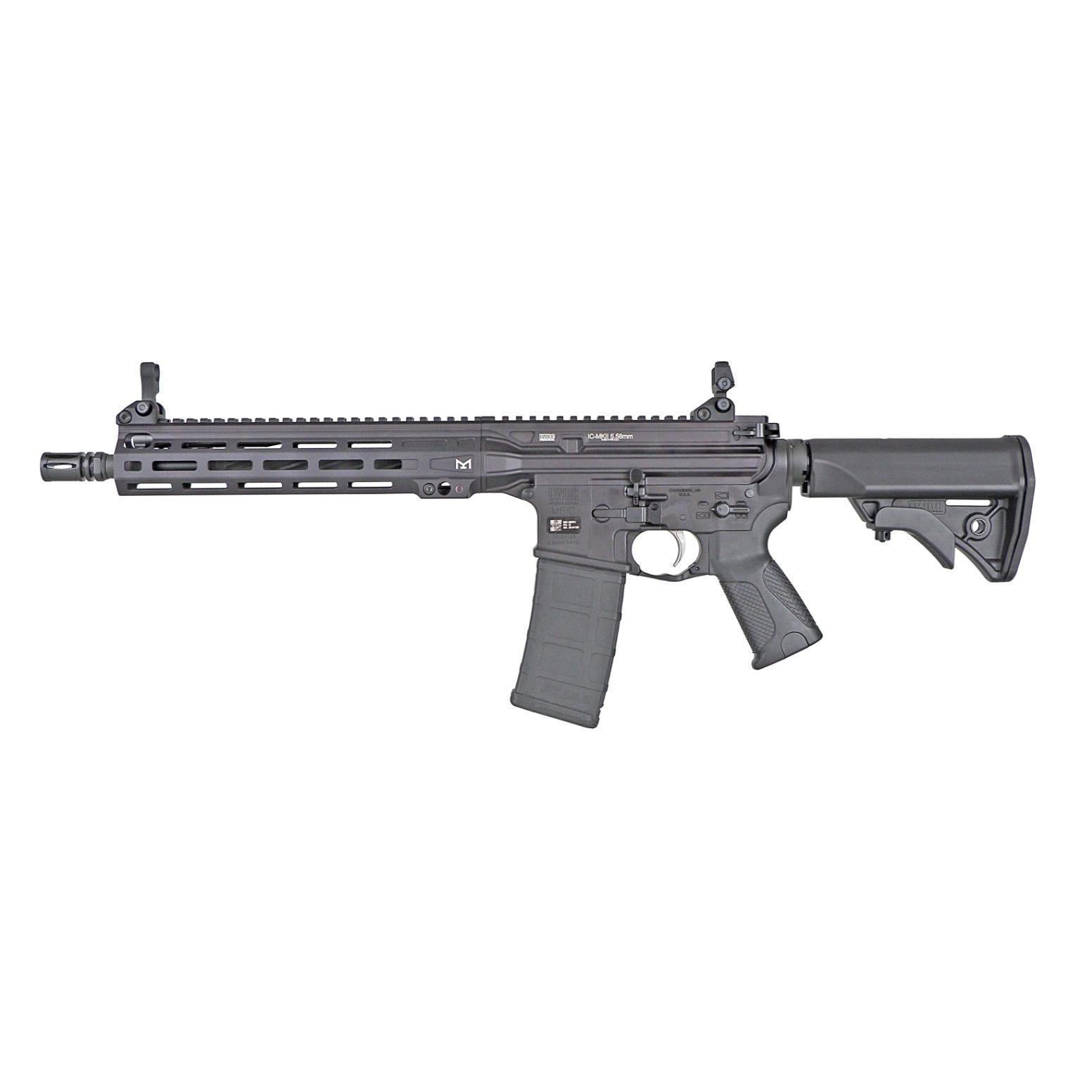 LWRC ICMKII SBR 5.56mm 12 in Barrel, 30 Rounds, Black Nitride