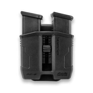 FAB Defense PG Double Magazine Pouch for Glock 9mm Magazines, with Paddle and Belt Loop