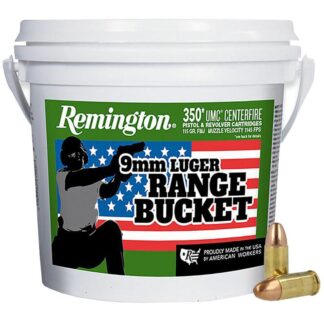Remington UMC "Range Bucket" Ammunition 9mm Luger 115 gr FMJ 1145 fps 350/ct