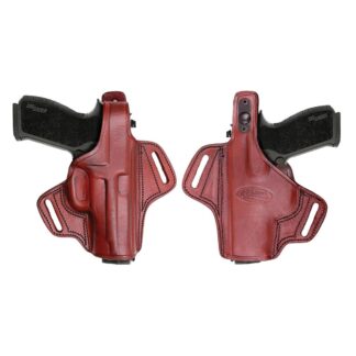 Tagua Gunleather Thumb Break Belt Holster for Glock 19/23/32/38, Brown, Right Hand