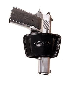 TAGUA INSIDE WAISTBAND BLACK LARGE LEATHER HOLSTER