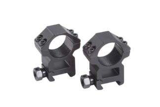 Turner Fabrications Traditions 2-Piece Weaver-Style Tactical Rings 1 in Medium, Matte Black