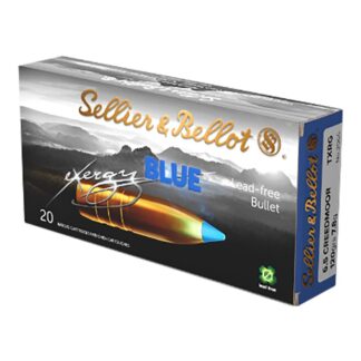 Sellier & Bellot eXergy Blue 6.5 Creedmoor 120 gr Boat-Tail Rifle Ammo, 20 Rounds