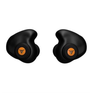 Decibullz Custom Molded Percussive Shooting Earplugs, Black