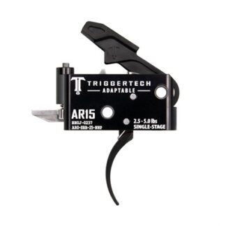 Trigger Tech Adaptable Pro Curved Single-Stage Trigger for AR-15, 2.5-5.0 lb, Black