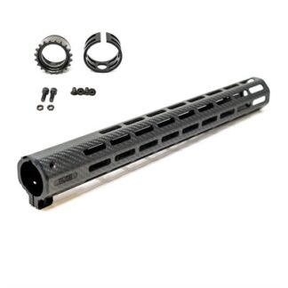 Faxon Firearms Streamline Carbon Fiber 17 in M-LOK Handguard, Black