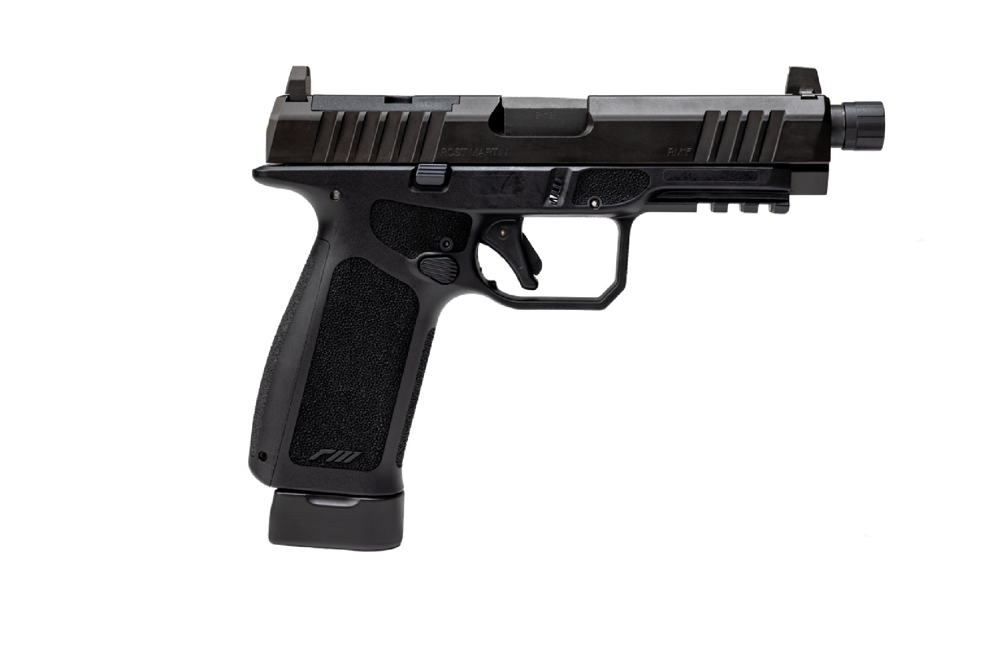 Rost Martin RM1F Tactical 9mm Semi-Auto Pistol 15+1 Rounds Black 4.5 in Barrel