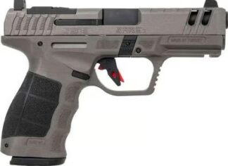 SAR Arms SAR9 Compact Gen3 Striker-Fired 9mm 4 in Barrel, 15+1, Platinum Gray Steel Slide/Platinum Gray Frame