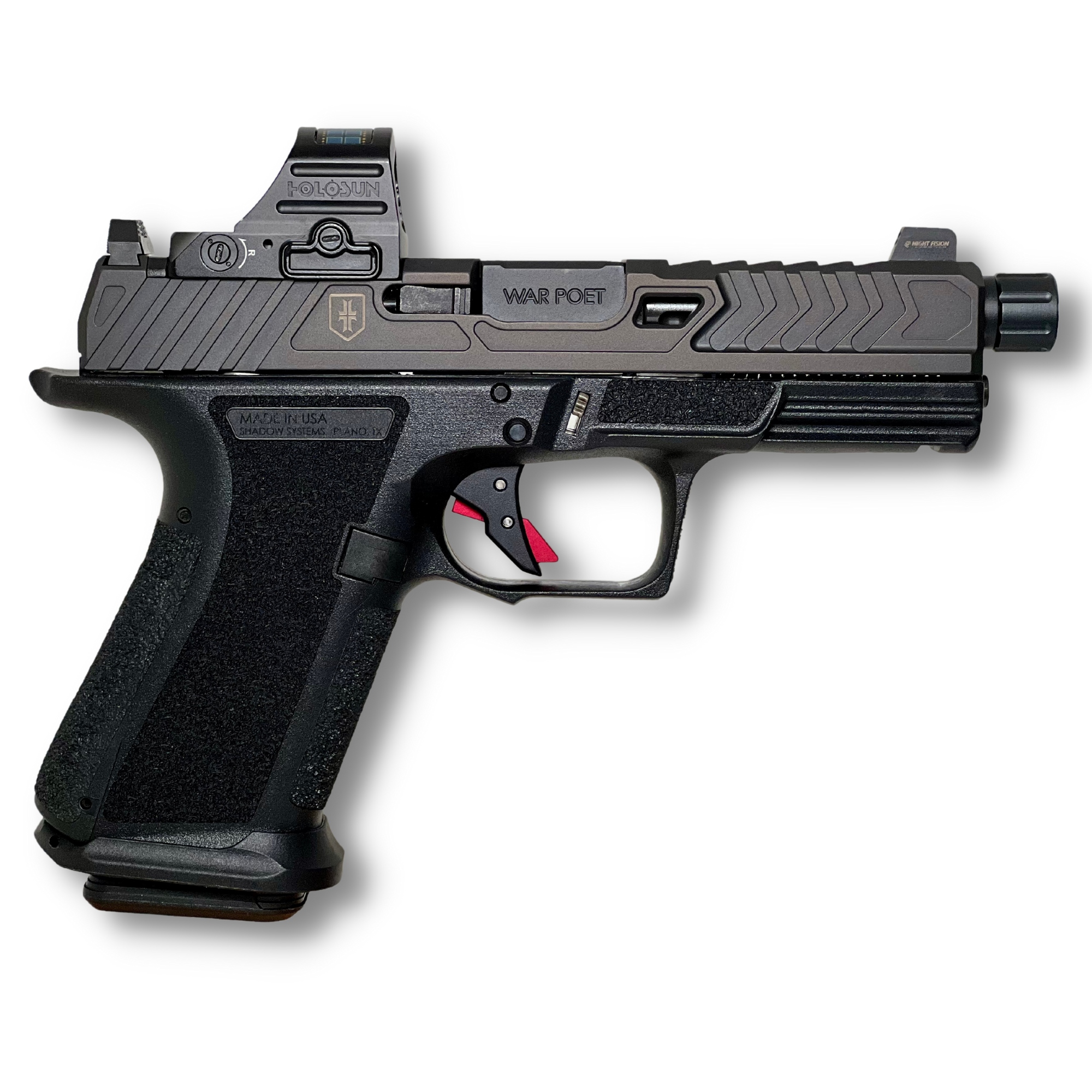Shadow Systems MR920 War Poet 9mm 4.5 in Threaded-Barrel Semi-Auto Pistol (Black)