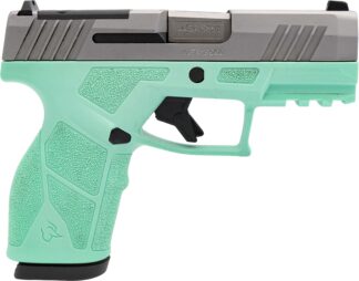 Taurus GX2 TORO 9mm 3.38 in Stainless/Cyan 13+1-Rd Semi-Auto