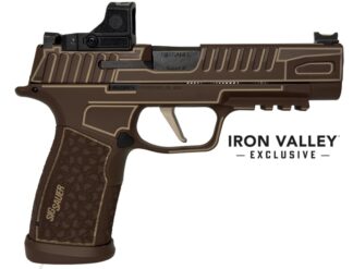 Shark Coast Tactical P365 FUSE 9mm Semi-Auto 4.3 in Optic Ready, Anime Chocolate