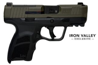 Heckler & Koch CC9 Micro Compact 9mm 3.32 in Optic Ready, Green/Black