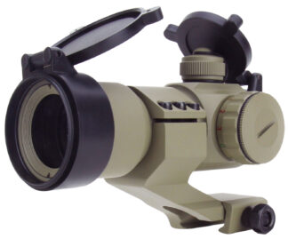 TacFire RD004T 1x30 Dual Illuminated Red/Green Dot Sight, 2 MOA, Flat Dark Earth