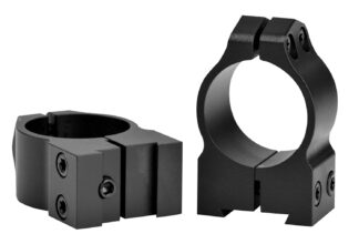 Warne Maxima 1-Inch Medium Fixed Rings 0 MOA Matte Black Steel Vertical Split