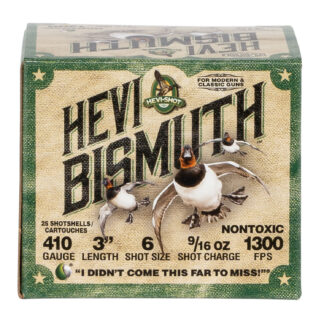 Hevishot HEVI-Shot .410 Bore Bismuth #6 Shot 3 in 9/16 oz 25 Rounds Per Box