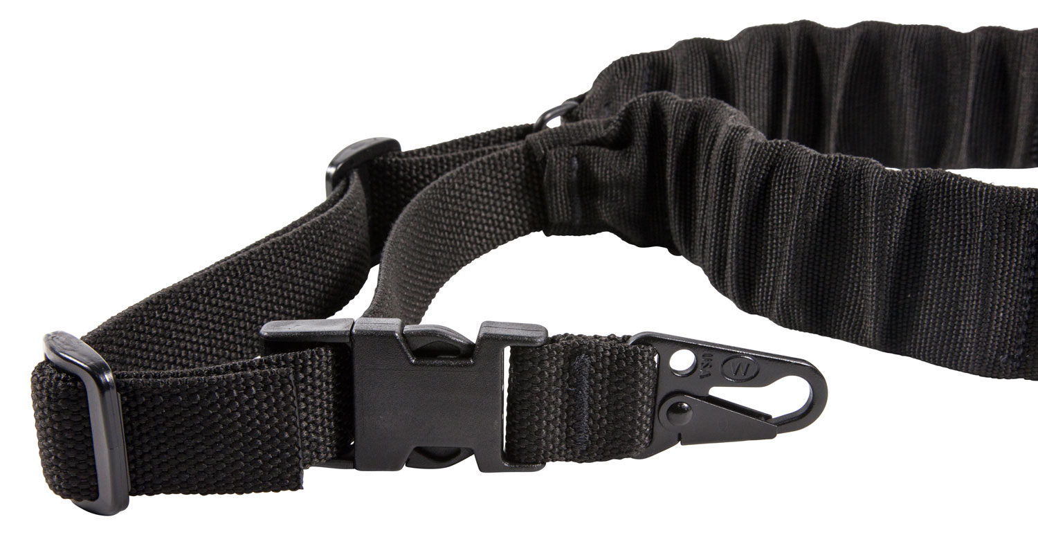 Blue Force Gear UDC Sling UDC200BGHKBK Padded Bungee Single-Point, Black Cordura, 35-55 in