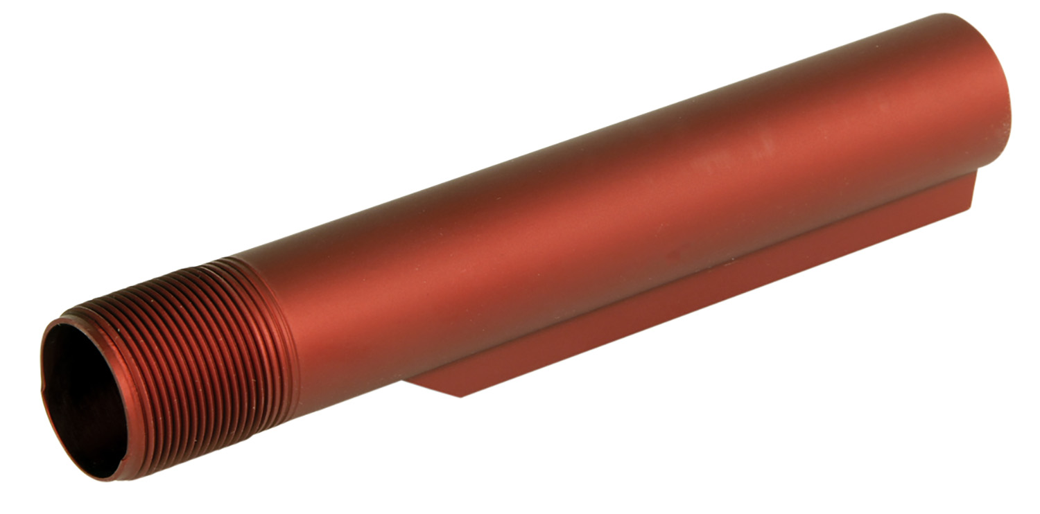 LBE Unlimited Mil-Spec AR-15 Buffer Tube, 6-Position, Red