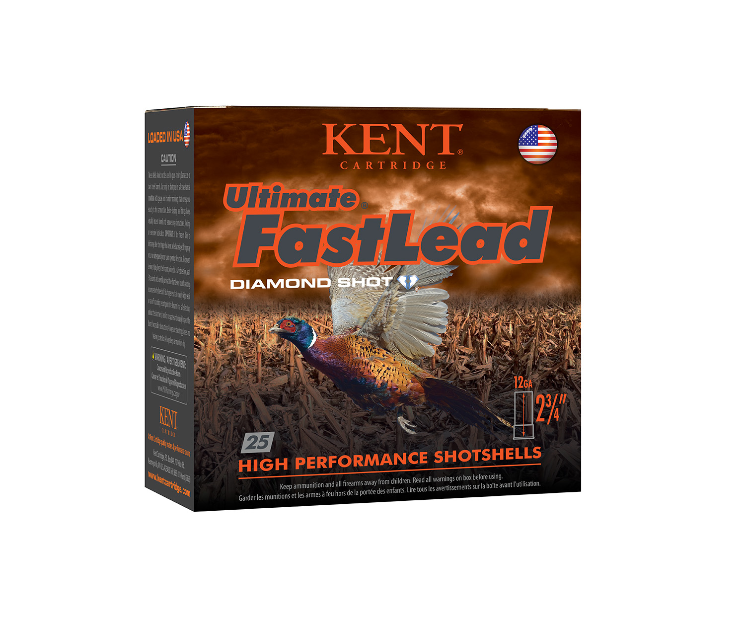 Kent Cartridge Ultimate Fast Lead 12 Gauge 2.75" 1 3/8 oz #5, 25 Rounds