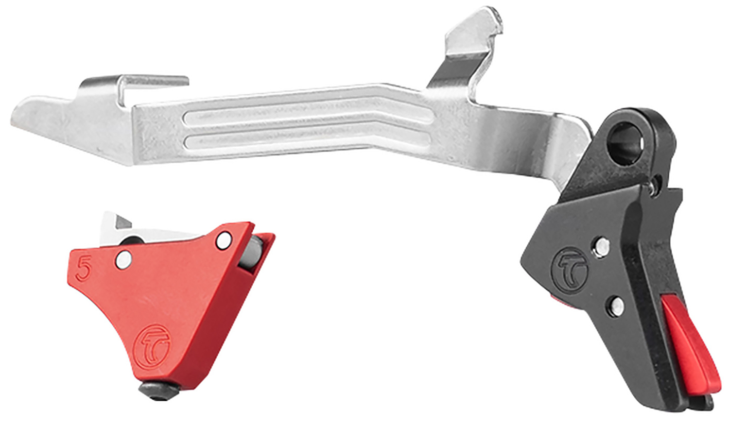 Timney Alpha Trigger, 9mm/40 S&W/22 LR, Red, for Glock Gen5