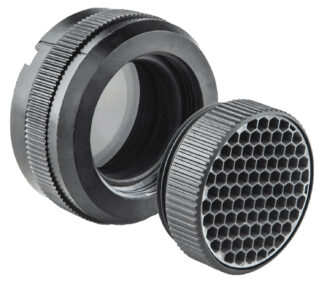 Meprolight USA 5626090000 Polarizer/Flash Guard Kit  Rifle Black Compatible w/ Mepro M21