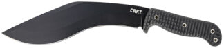 Columbia River KUK Fixed Recurve Knife 10.56 in Black Powder-Coated 65Mn Carbon Steel Blade