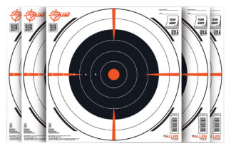 EZ-Aim Bullseye Adhesive Hanging Paper Targets 12 x 12 in, 100-Pack