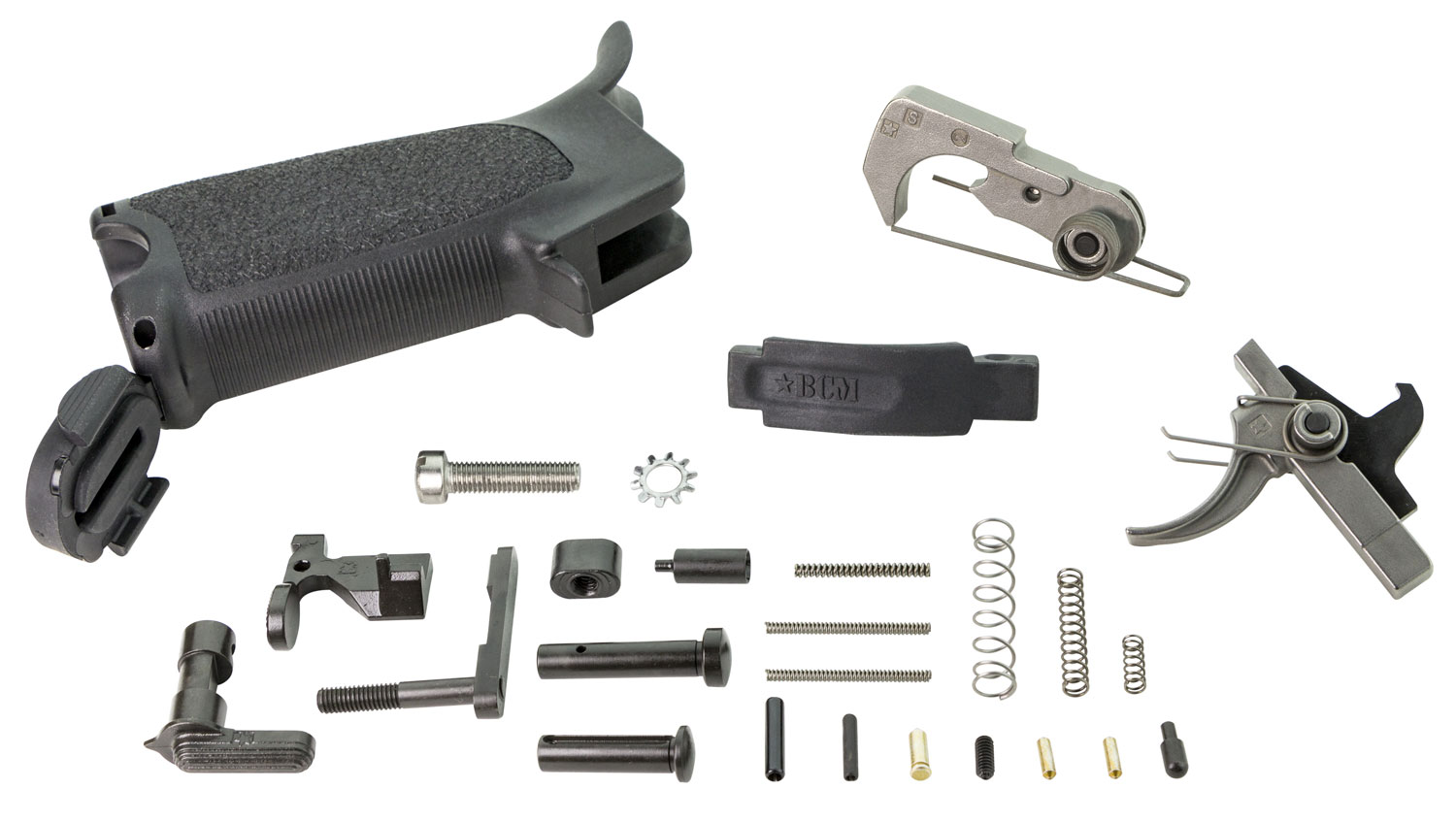 Bravo Company Mfg / BCM Enhanced Lower Parts Kit for AR-15 Lower, .223 Rem/5.56 NATO, Black