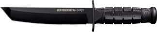 Cold Steel CS-39LSFCT Leatherneck  7" Fixed Plain Tanto Black Matte Powder Coat German D2 Steel Blade/Black Deep Checkered w/double Quillon Guard/ Griv-Ex Handle