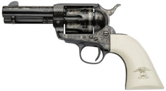 Pietta Great Western II Liberty 9mm 6rd 3.5 in Blued Engraved Revolver