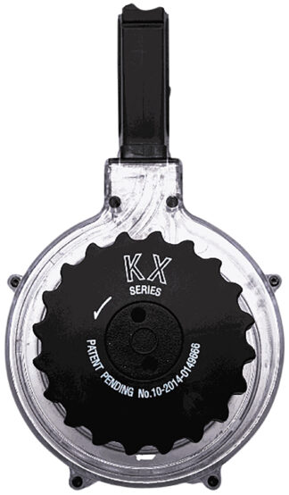 KCI USA KCIMZ036 AR-15 50-Round Drum Magazine, 5.56x45mm/.223 Rem, Clear Polymer