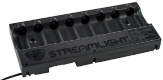 Streamlight 20233 8-Unit Bank Charger, Black, SL-59/CR123A Battery, 12V DC
